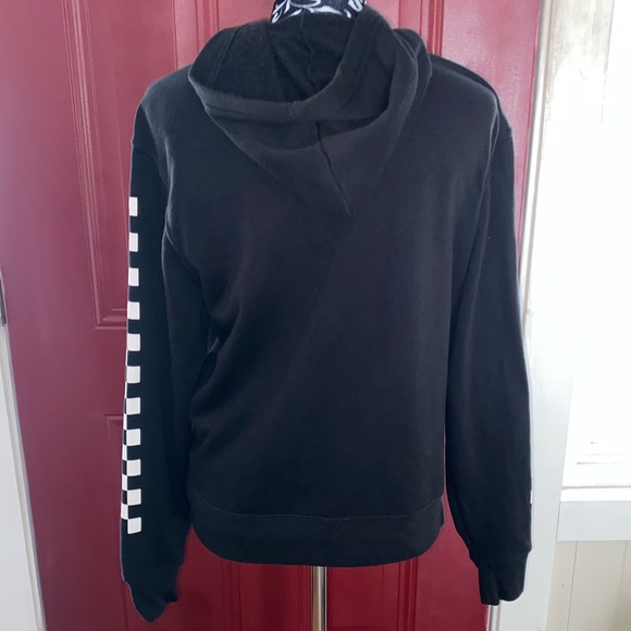 MAD Engine NASA Warped Check Hoodie Checkered Sleeves Classic Sweatshirt XS - Picture 5 of 8